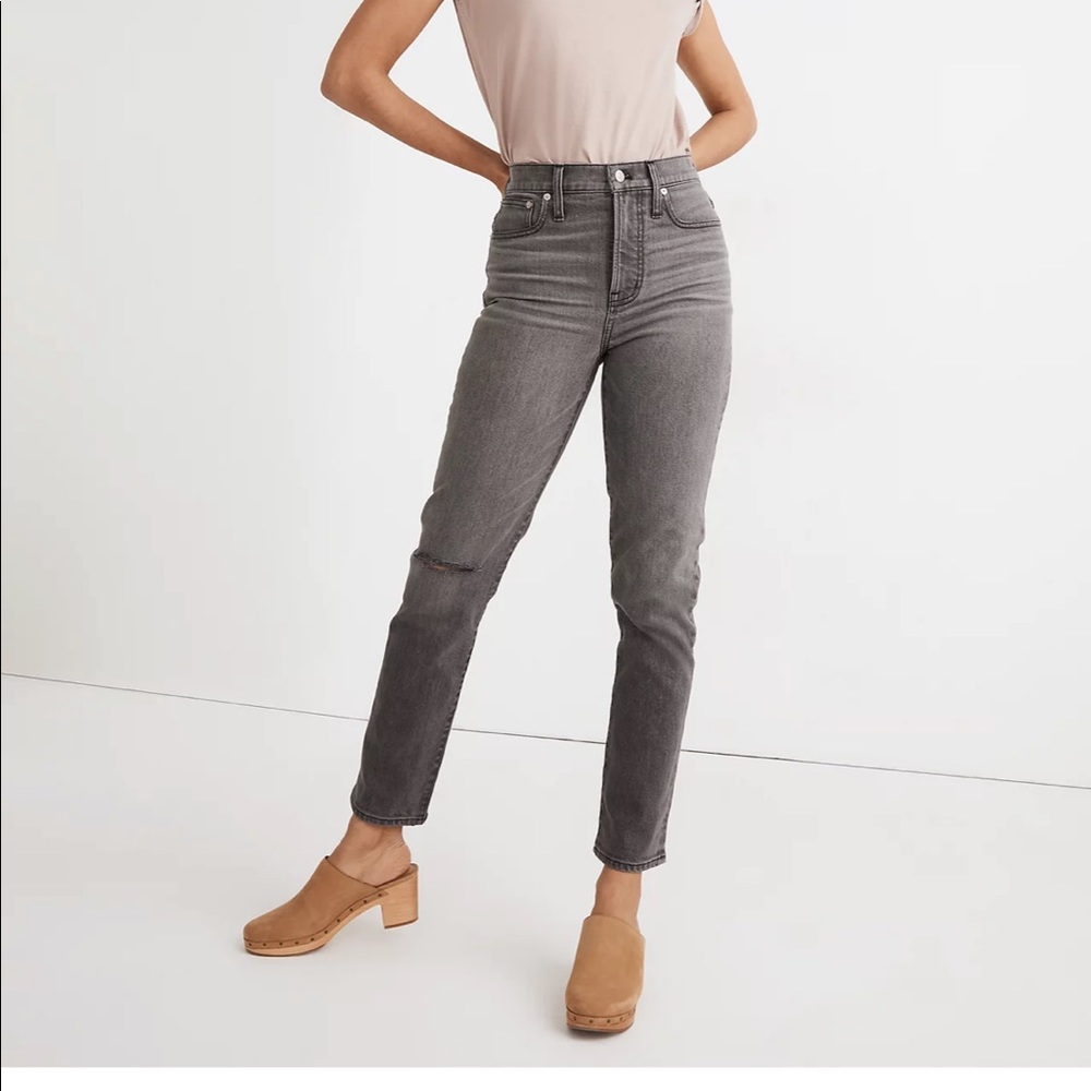 Madewell Perfect Vintage Jean in Connel Wash: ripped edition